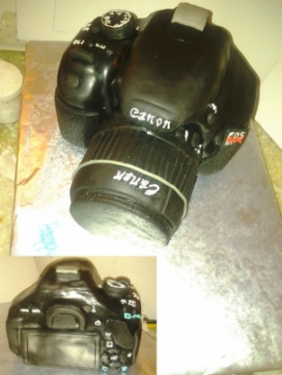 Custom camera cake 
