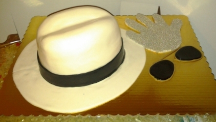Michael jackson Hat and glove  Celebration Cake 